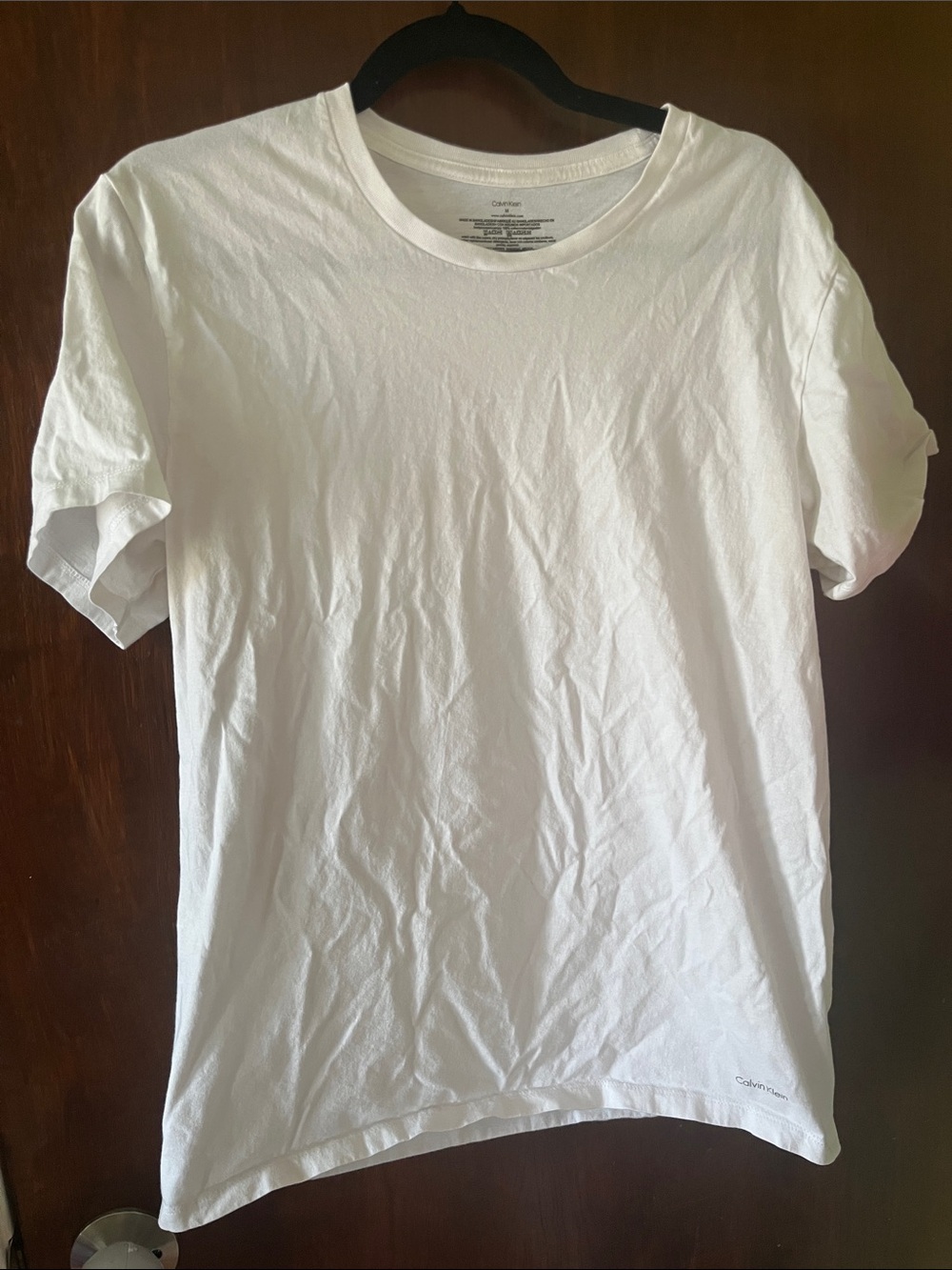 Calvin Klein Men's White Crewneck Short Sleeve T-Shirt